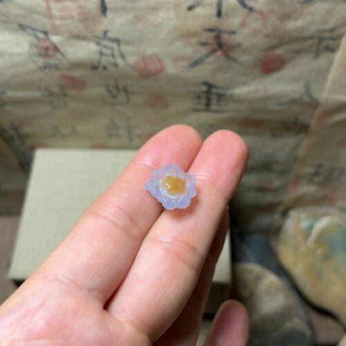 来料加工阿拉善糖心玛瑙荷花 可售