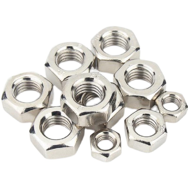 镀镍高强度螺母i/六角螺母 铁镀镍螺帽螺钉配电机座 M3M4M5M6