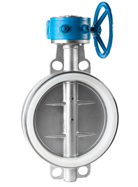 304不锈钢涡轮蝶阀D371X/F-16P对夹式碟阀DN50 65 80 100 150 200