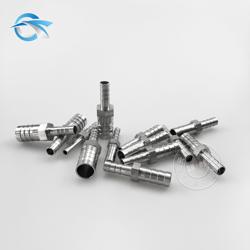 304不锈钢变径宝塔接头双头宝塔接头异径皮管6-4-8-10