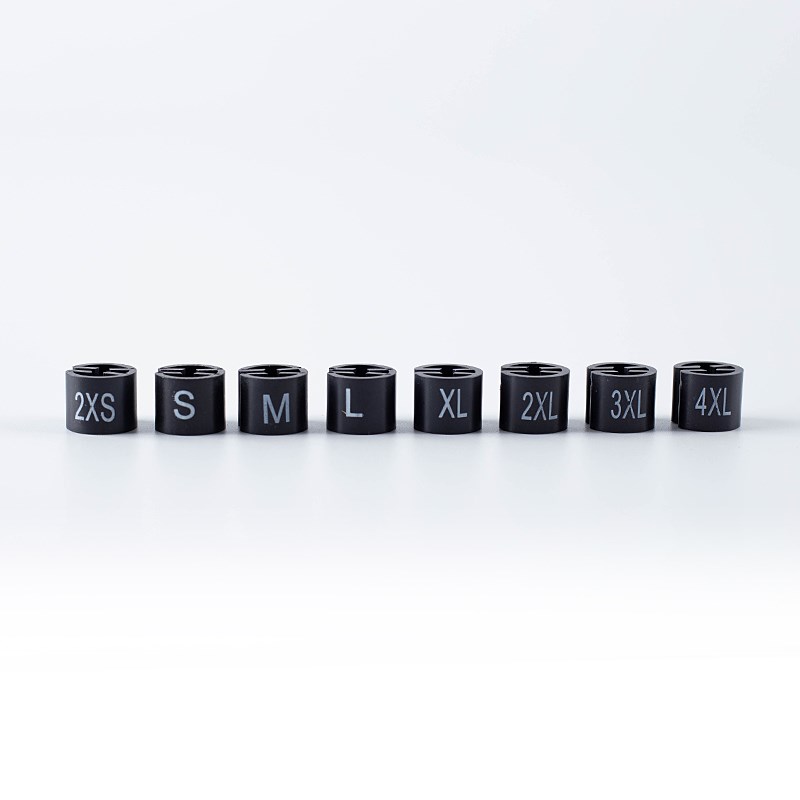 衣架尺码扣服装展示标签彩色透明灰色圆形裤子数字尺码标圈