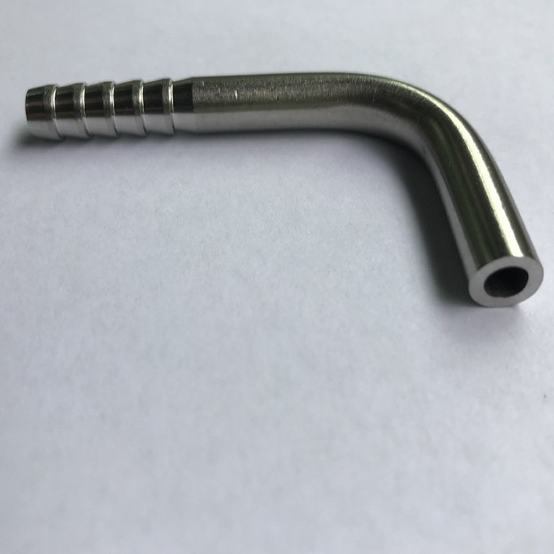 304不锈钢焊接单头宝塔接头90度直角弯头软管皮管8/10/12mm焊接头