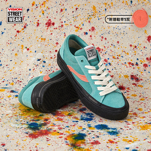 ASTLEYPRO湖水绿滑板鞋