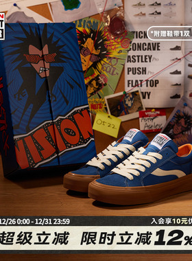 VISION官方  PSYCHO限定系列ASTLEY PRO宝石蓝低帮街头板鞋帆布鞋