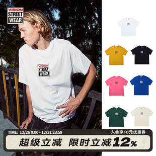 短袖 LOGO街头潮流男女同款 运动T恤 CLASSIC系列小BOX VISION官方