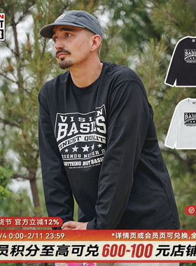 VISION官方  历史复刻图案VISION BASICS宽松长袖T恤街头男女2色