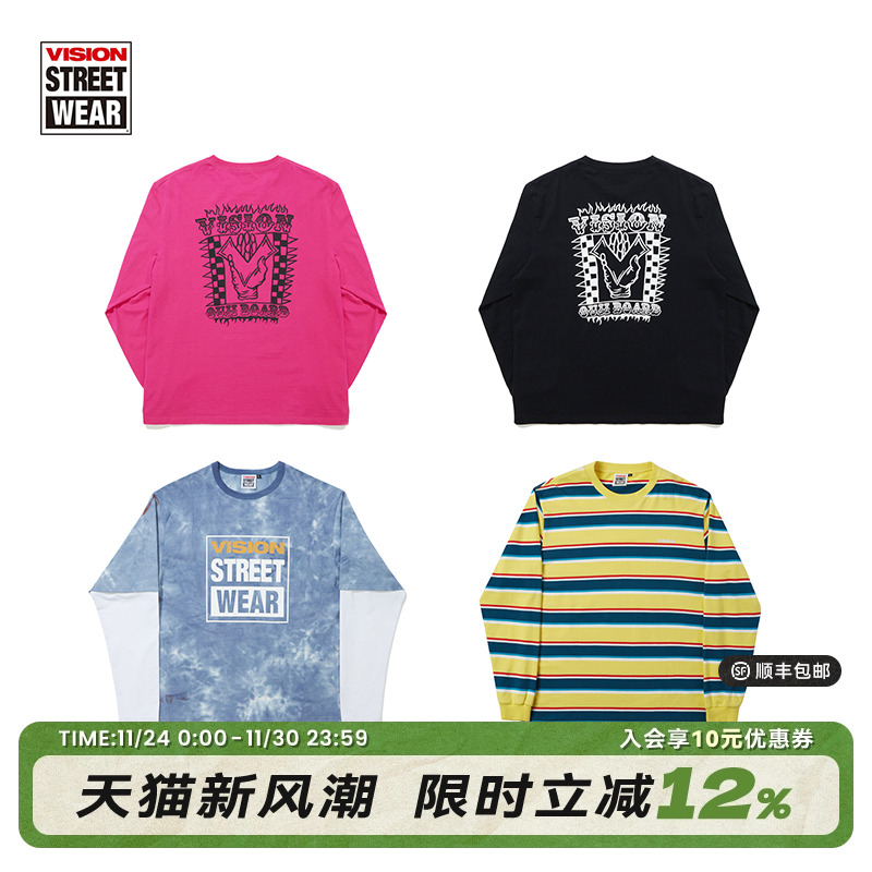VISION宽松长袖T恤