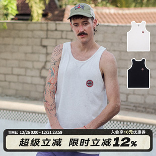 圆领背心打底上衣男女双色可选 街头宽松运动无袖 VISION官方 美式