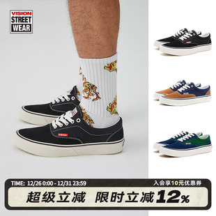 街头滑板鞋 PLUS低帮翻毛皮拼帆布鞋 4色可选 TRAINERS VISION官方