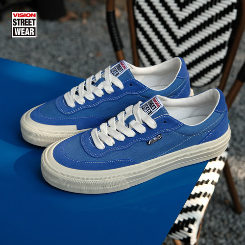 FLATTOP克莱因蓝色滑板鞋