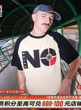 VISION官方 历史复刻系列No Rules美式街头宽松圆领短袖T恤男女