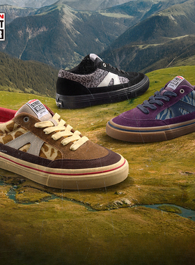 VISION官方 STICK动物系列低帮反毛皮帆布鞋休闲运动滑板鞋多色