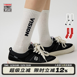 双色可选 LOGO运动中筒袜棉袜男女同款 VISION官方 经典
