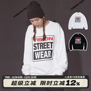 VISION官方 CLASSIC系列BOXLOGO街头潮流圆领卫衣