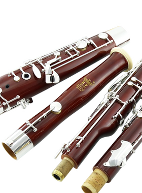 德国ROFFEE C调巴松大管枫木镀银按键四节乐团专业演奏级BASSOON