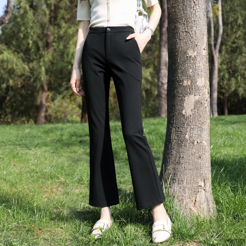 新款微子夏季薄款九分小个子八分职业阔腿开叉女,女装/女士精品,休闲裤,淘宝优惠券,粉丝福利购,淘宝优惠卷