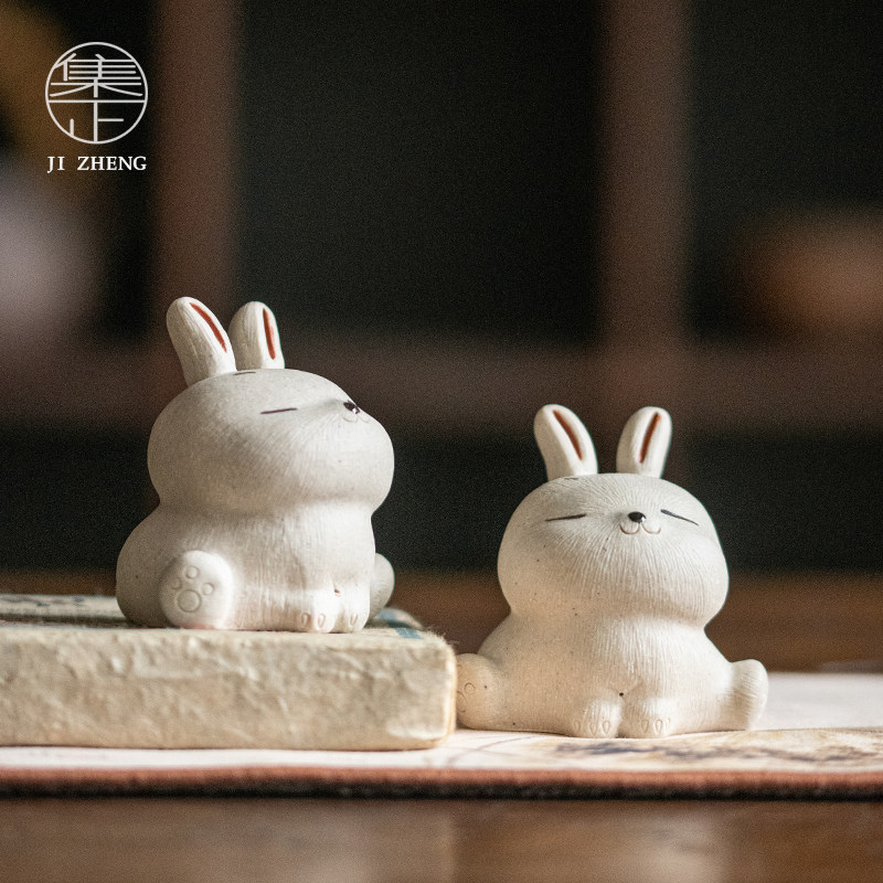 集正 宜兴紫砂茶宠 手工陶瓷家居摆件茶空间桌面段泥茶玩茶道配件,餐饮具,茶宠摆件,淘宝优惠券,粉丝福利购,淘宝优惠卷