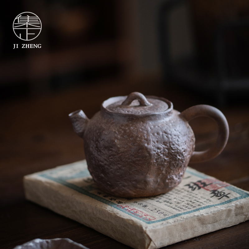 集正粗陶老岩泥功夫茶具泡茶壶