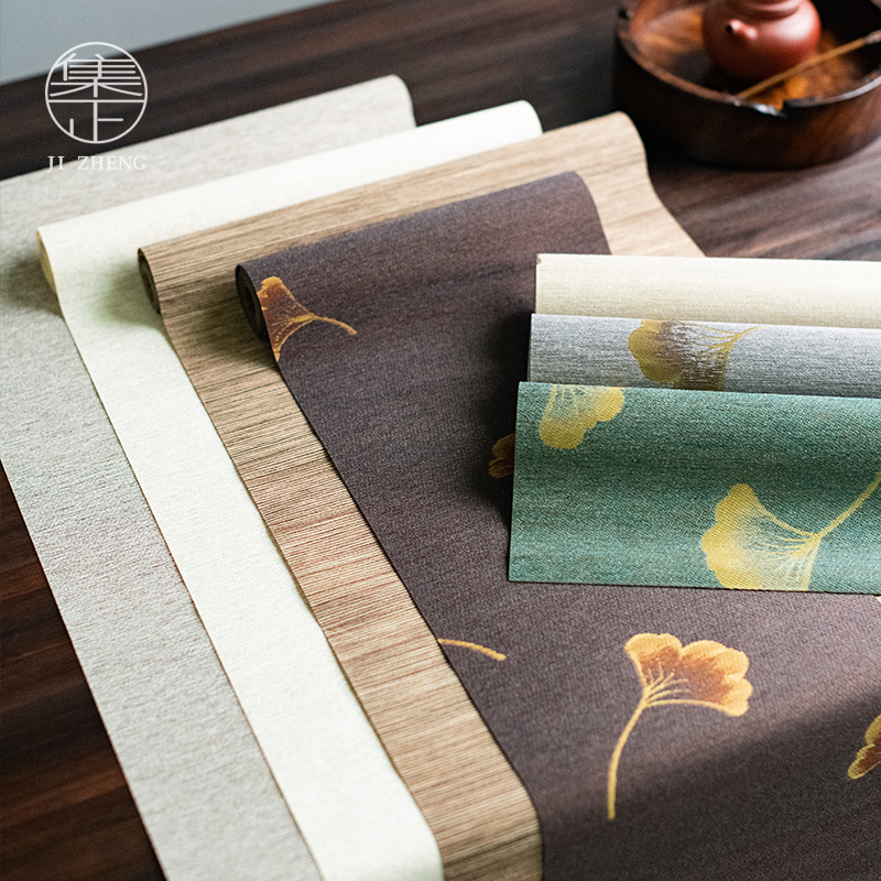 集正绸绢布艺茶席桌旗多尺寸