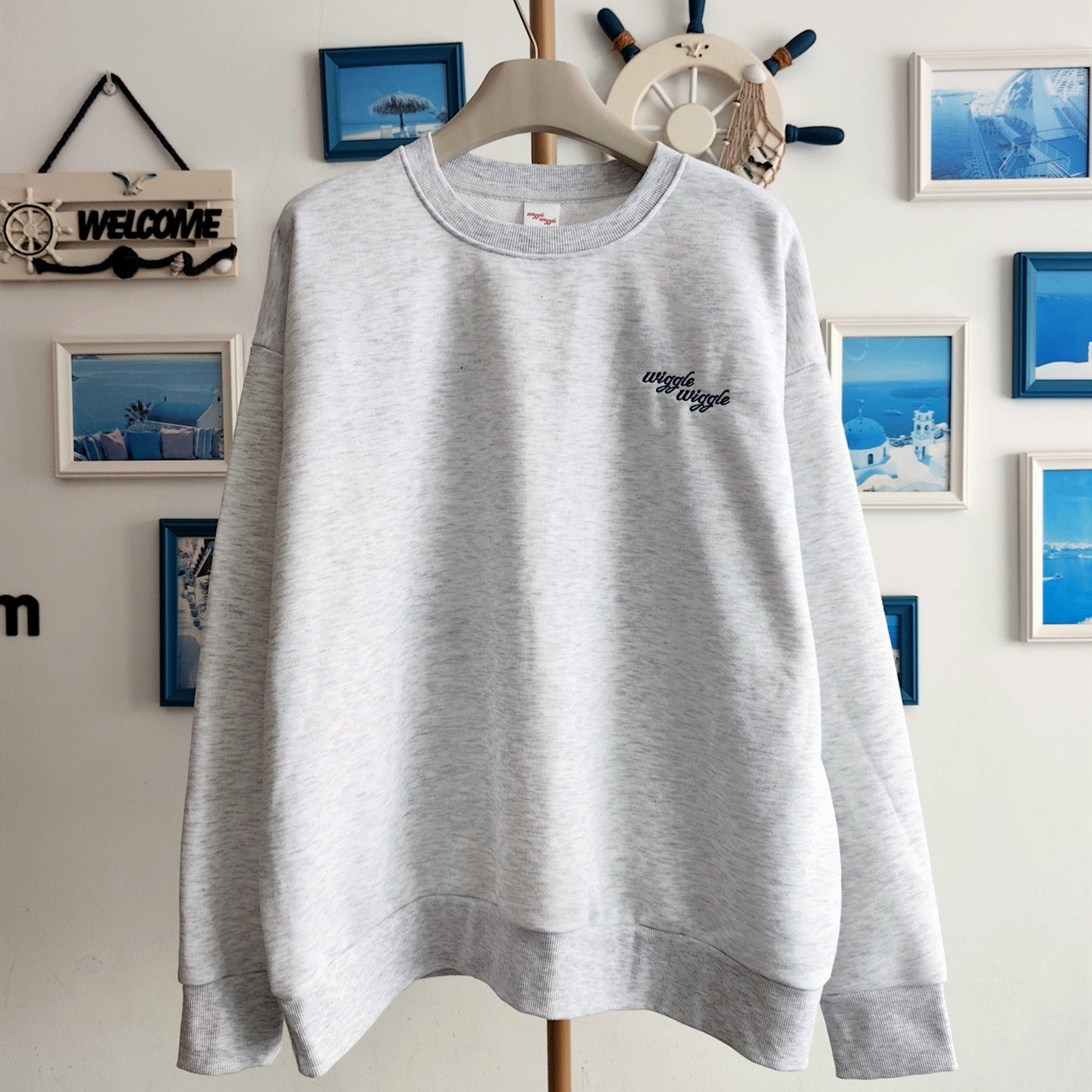 日单笑脸潮牌刺绣卫衣女新春款甜美优雅百搭休闲风潮流长袖上衣,女装/女士精品,卫衣/绒衫,淘宝优惠券,粉丝福利购,淘宝优惠卷