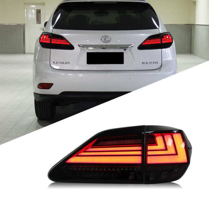 适用于09-15款雷克萨斯RX270尾灯总成凌志RX350改装LED流水转向灯
