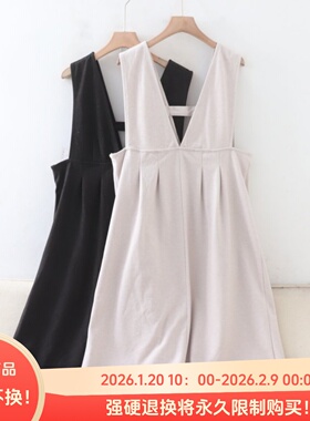 D02003日单秋冬款客供料套头宽松显瘦好搭配女气质通勤呢子背心裙
