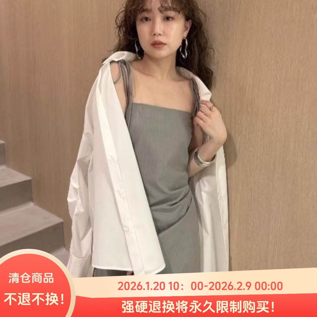 D08096日单秋新款贵牌单排扣宽松显瘦好搭配女纯色休闲长袖衬衫