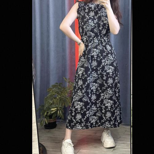 G_rl 碎花飞飞袖连衣裙M码，96胸围，