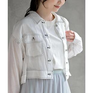 衬衫 D19015日单26年新款 客供料单排扣宽松好搭配女气质轻薄短款