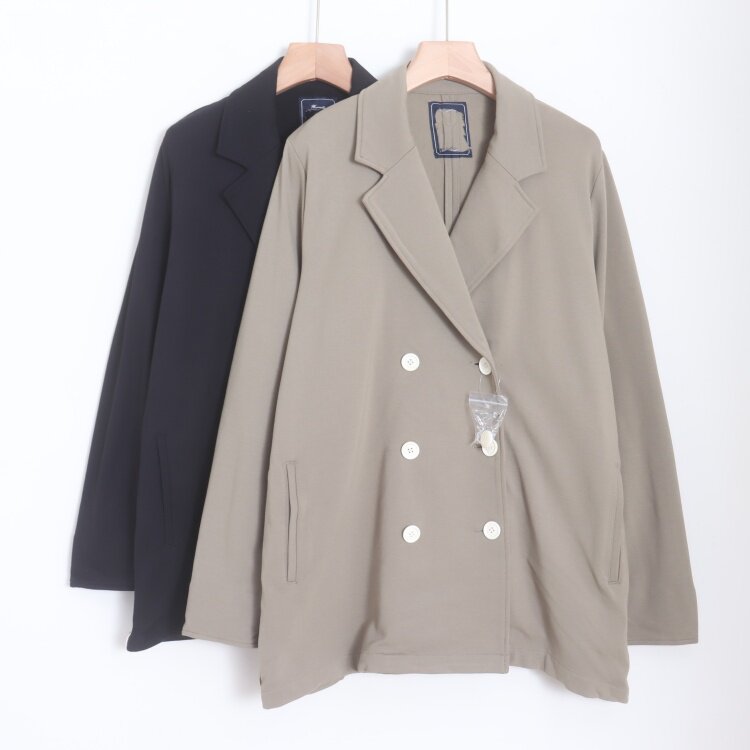 D21037日单春季新款贵牌1.4W双排扣微宽松显瘦女通勤休闲西装外套