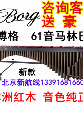 马林巴琴博格BAIG专业木琴61键音五组琴非洲红木BGMA61M学校乐团