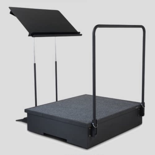 Alges谱台站台自锁双层金属双杆