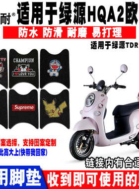 适用绿源欧果HQA2电动车脚垫 TDR16205Z LY800DQT-23脚踏垫 座套