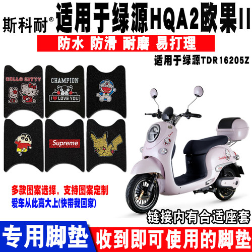 适用绿源欧果HQA2电动车脚垫 TDR16205Z LY800DQT-23脚踏垫 座套 - 封面