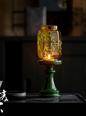 清欢丨瑞璃祖母绿柳燕烛台茶道