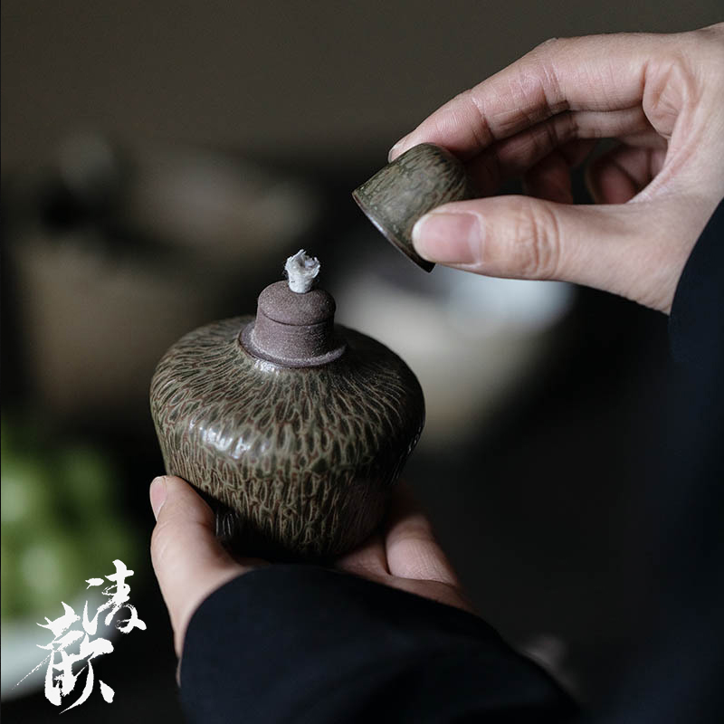 清欢丨纯手工文天日式酒精灯 家用加热煮茶温茶炉燃料罐茶道配件