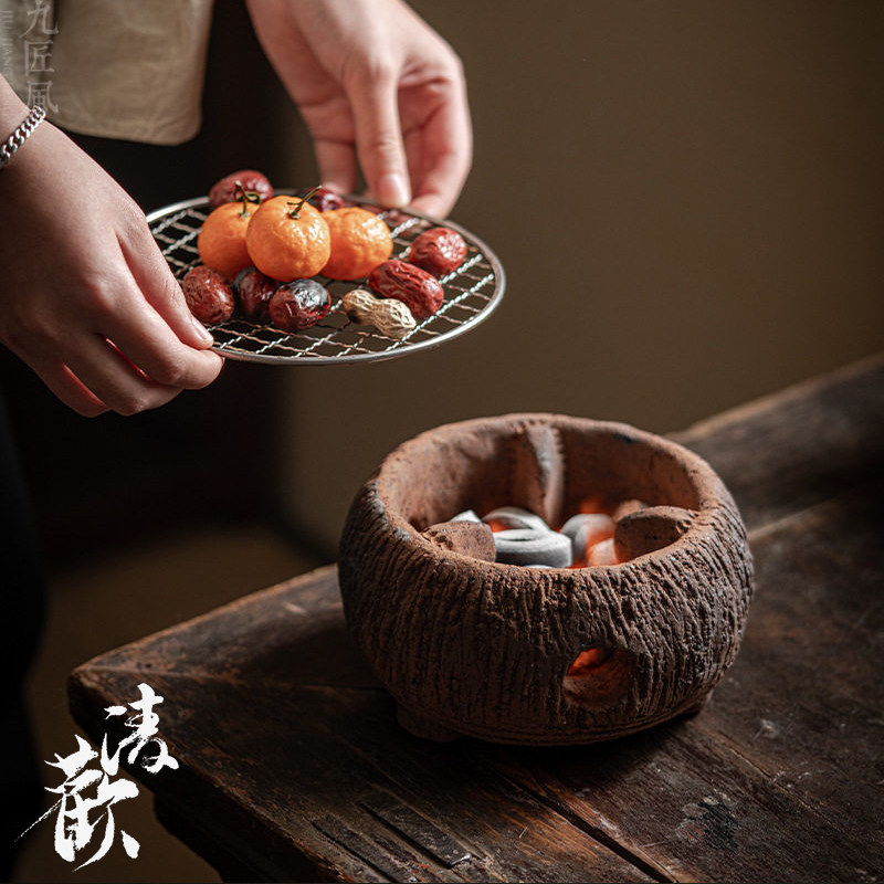 清欢丨纯手工木炭炉碳炉家用室内土陶日式复古小火炉围炉煮茶碳炉,餐饮具,煮茶炉,淘宝优惠券,粉丝福利购,淘宝优惠卷