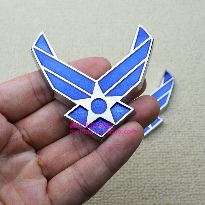 金属车身贴美国空军标装饰贴USAF