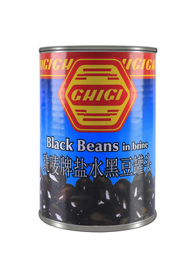 珗唛牌盐水黑豆罐头Ghigi Black Beans in Brine 400g 意大利进口