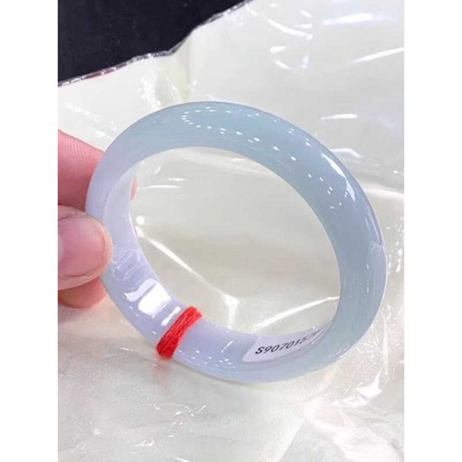 周玉镯福缅甸翡翠手镯冰糯种牛奶底水润春彩正圈玉手镯冰种玉镯子