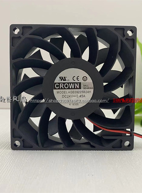 全新台湾惯展CROWN 92*92*25mm 24V 0.45A变频器风扇AGE09225B24H