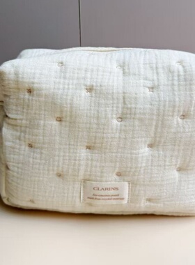 新款娇韵诗小清新款化妆包随身便携大容量简约口红包洗漱包收纳袋