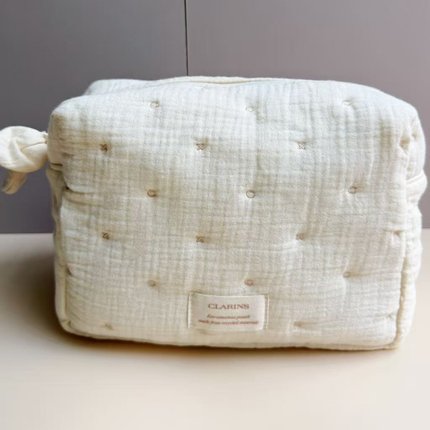 新款娇韵诗小清新款化妆包随身便携大容量简约口红包洗漱包收纳袋