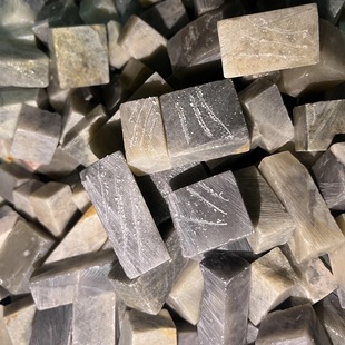 青田石 老挝石 长白山石 学生篆刻练习章毛料章胚各一半 共2斤