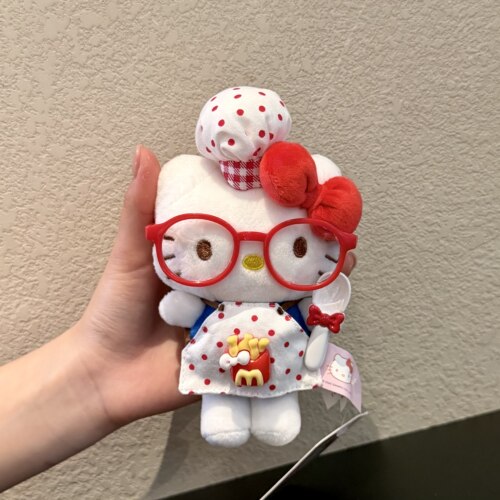 【正版hellokitty】包包挂件尚绒坊毛绒哈咯kt猫公仔可爱包挂饰女