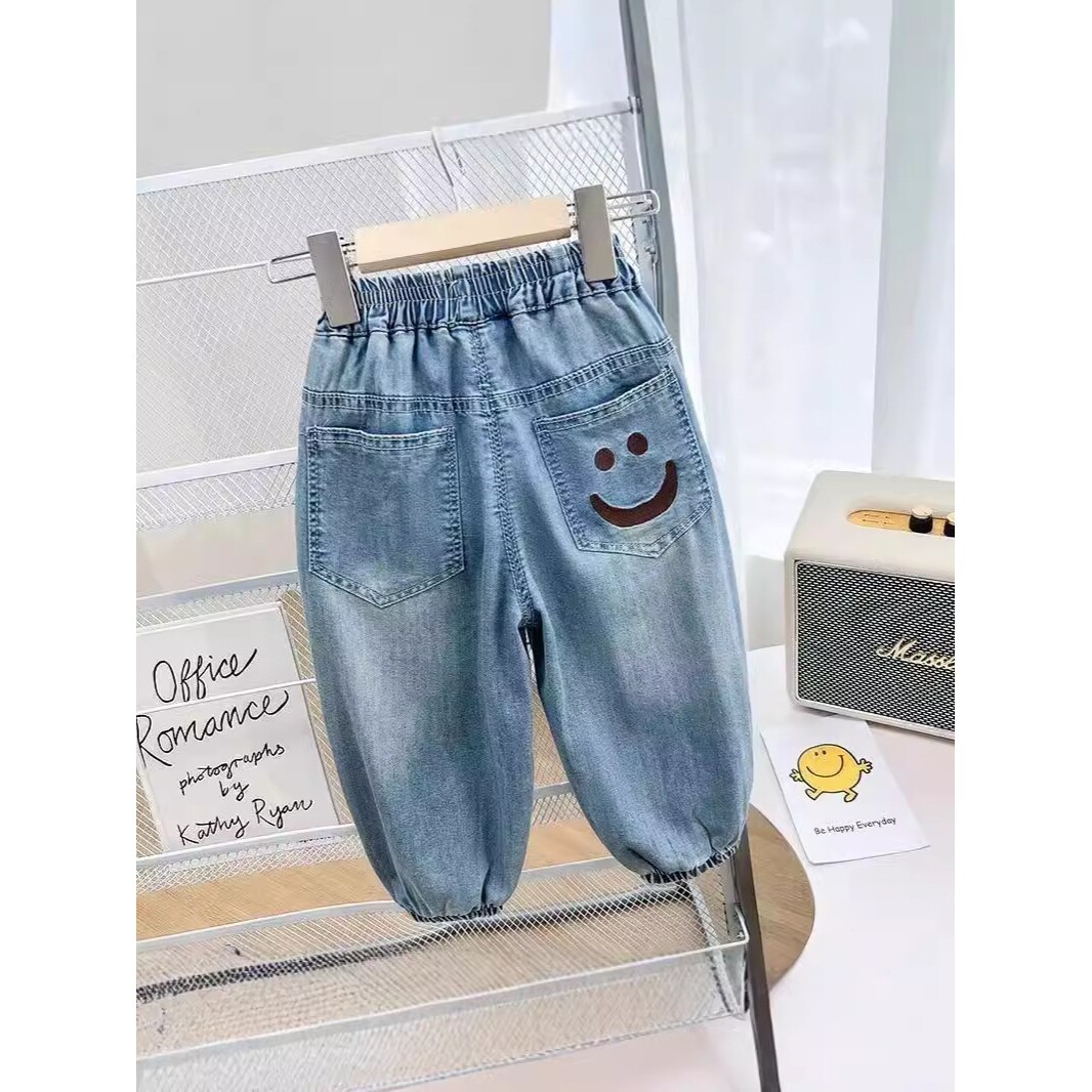 男童牛仔裤天丝儿童防蚊裤夏季薄款男孩裤子小童宝宝韩版休闲