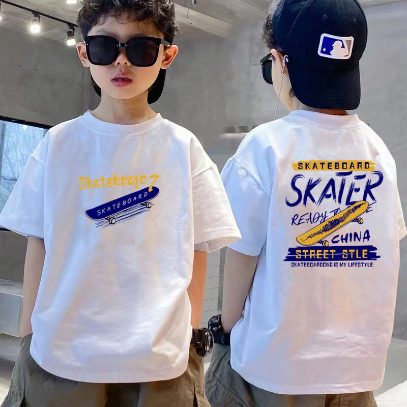 童装男童短袖t恤夏季2026新款中大童纯棉半袖儿童夏装上衣宝宝女