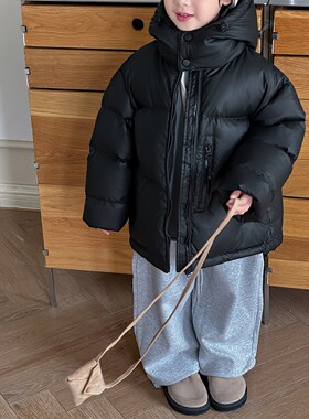 2026新款小羊皮儿童羽绒服男童女童中大童冬季加厚保暖外套韩版潮