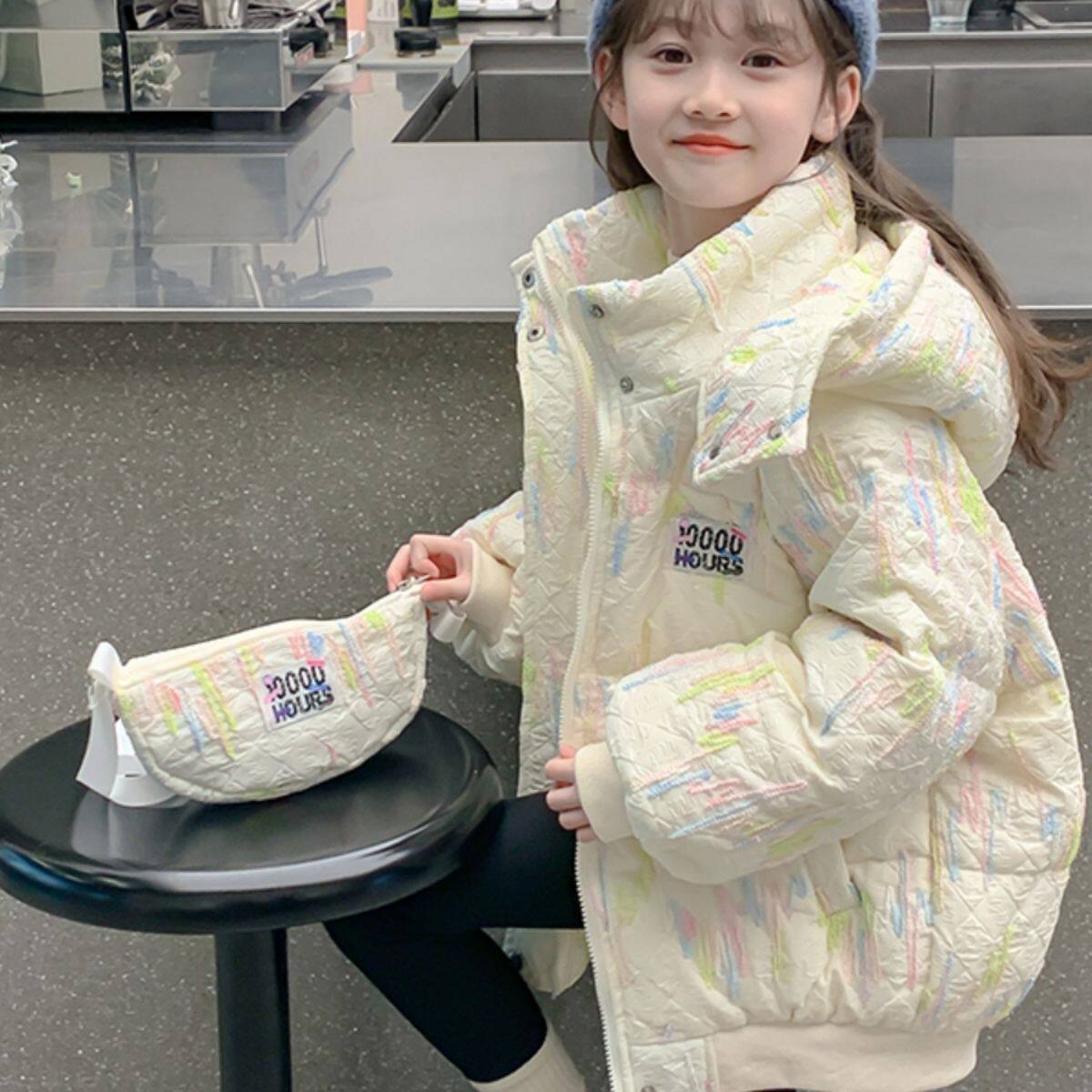 女童棉服冬装2026新款洋气儿童冬季羽绒棉衣女孩冬款加厚棉袄外套