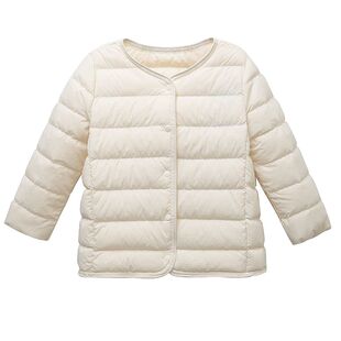 儿童轻薄羽绒服男童短款秋冬超轻款三防内胆女童宝宝外套反季清仓